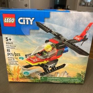 Lego City Fire Rescue Helicopter #60411 - new in box